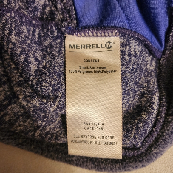 Purple Merrell Size Medium FullZip Hooded Jacket - Picture 10 of 10